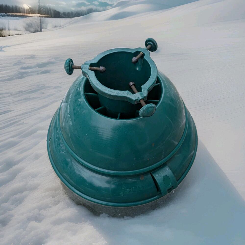 St Nick's Choice Plastic Swivel Straight Tree Stand for Trees Up to 10 ft.